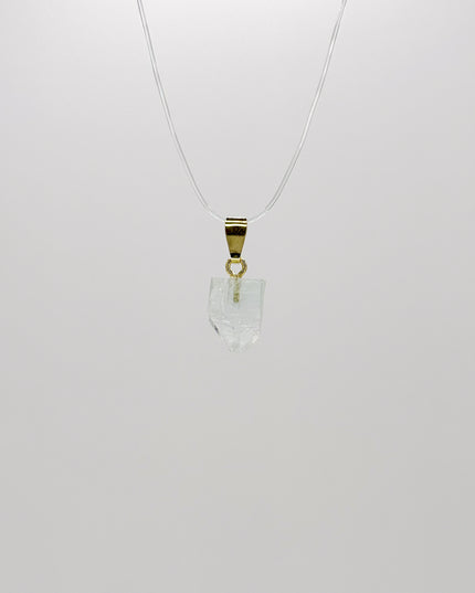 Apophyllit Anhänger - vergoldet 925 Silber