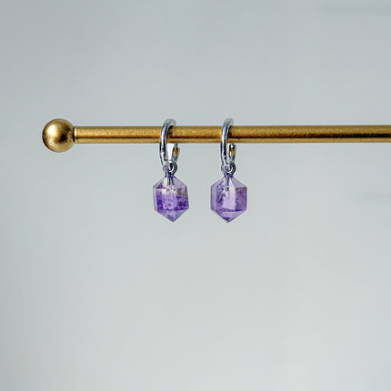 Ametrin Prisma Anhänger – mit Hoop in Silber oder Gold