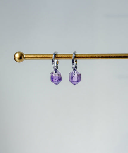 Ametrin Prisma Anhänger – mit Hoop in Silber oder Gold