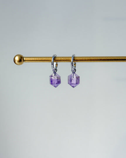 Ametrin Prisma Anhänger – mit Hoop in Silber oder Gold