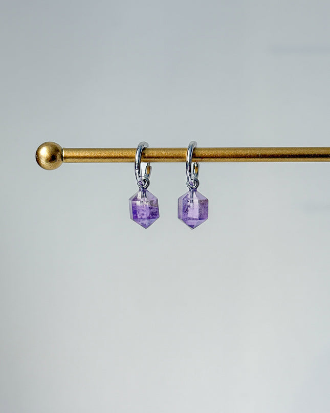 Ametrin Prisma Anhänger – mit Hoop in Silber oder Gold