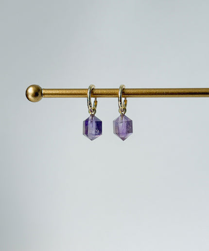 Ametrin Prisma Anhänger – mit Hoop in Silber oder Gold