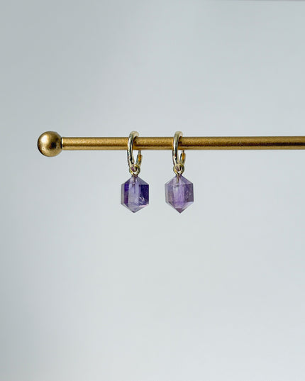 Ametrin Prisma Anhänger – mit Hoop in Silber oder Gold