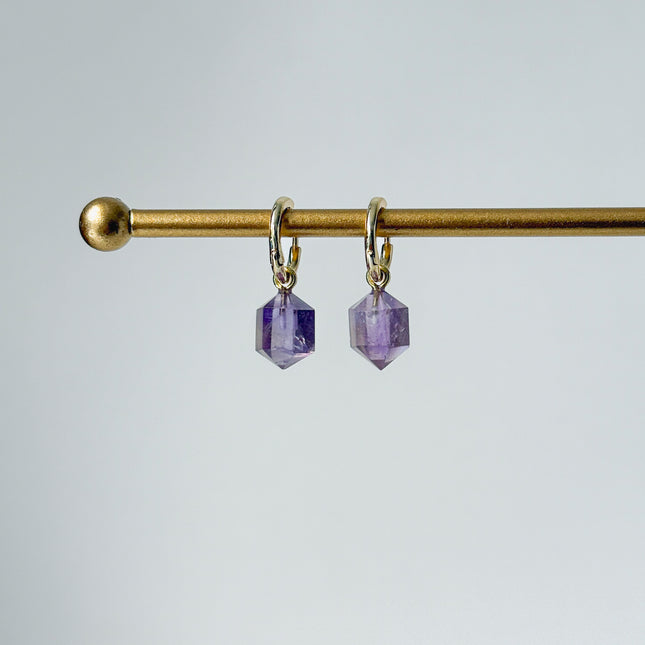 Ametrin Prisma Anhänger – mit Hoop in Silber oder Gold