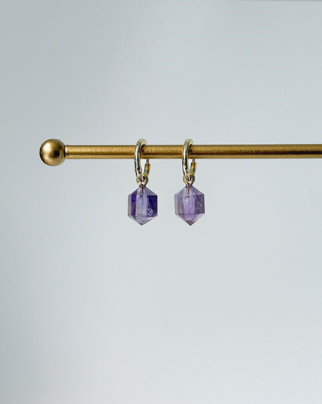 Ametrin Prisma Anhänger – mit Hoop in Silber oder Gold