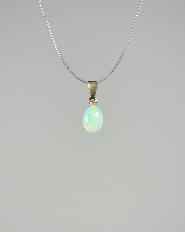 Opal (Welo-Opal) Anhänger - vergoldet 925 Silber