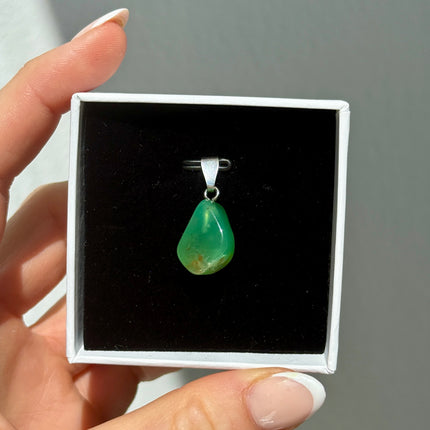 Chrysopras Kettenanhänger