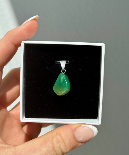 Chrysopras Kettenanhänger