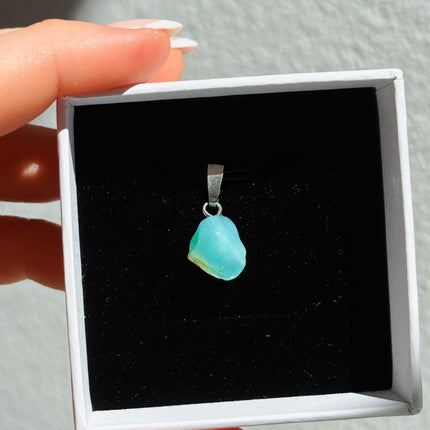 Chrysopal (Opal blau) Kettenanhänger