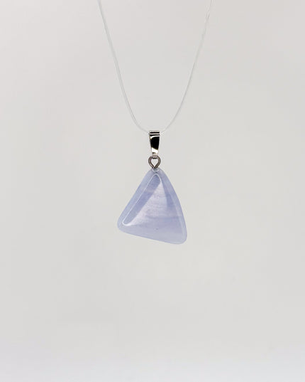 Chalcedon blau Anhänger - 925 Silber