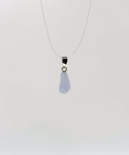 Blue Lace Agate (Blauer Chalcedon) Kettenanhänger