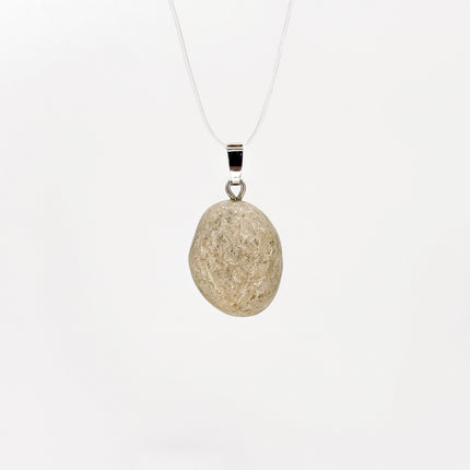 Aventurin weiß (Muskovit-Quarzit) Anhänger - 925 Silber