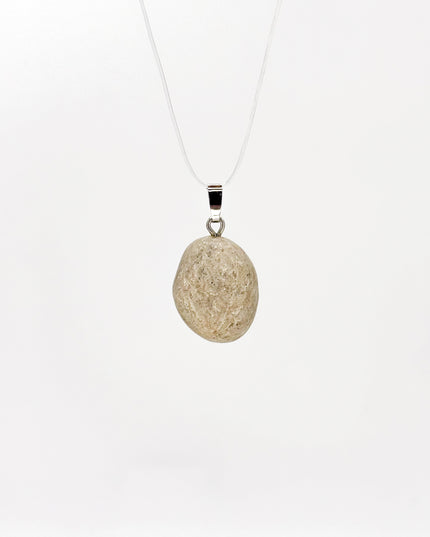 Aventurin weiß (Muskovit-Quarzit) Anhänger - 925 Silber