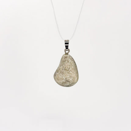 Aventurin weiß (Muskovit-Quarzit) Anhänger - 925 Silber