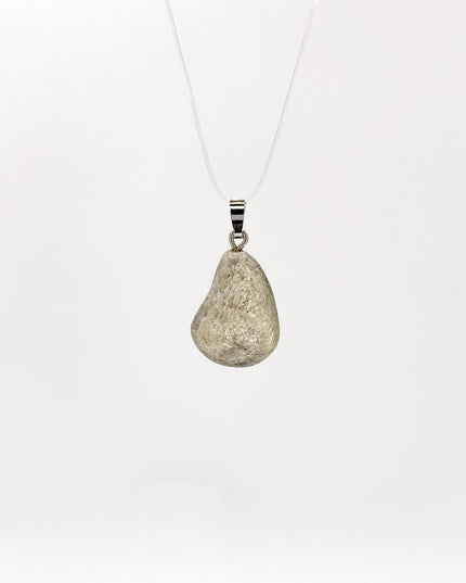 Aventurin weiß (Muskovit-Quarzit) Anhänger - 925 Silber