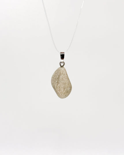 Aventurin weiß (Muskovit-Quarzit) Anhänger - 925 Silber
