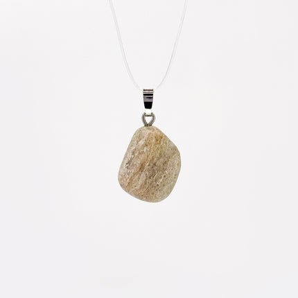 Aventurin weiß (Muskovit-Quarzit) Anhänger - 925 Silber