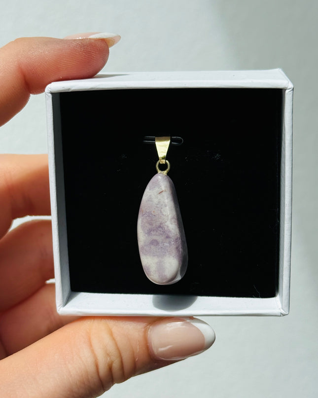 Jade (Lavendel-Jade) Kettenanhänger