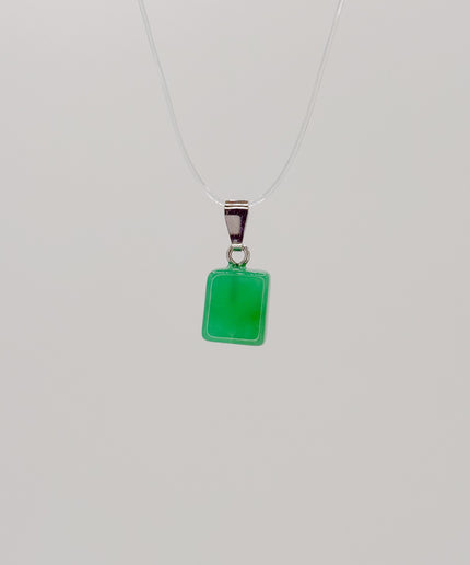 Chrysopras (geschliffen) Kettenanhänger