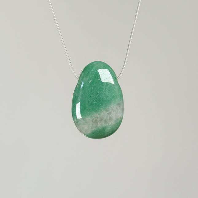 Aventurin Kettenanhänger - gebohrt