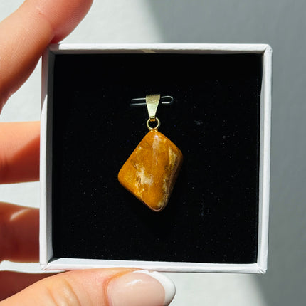 Versteinertes Holz Kettenanhänger