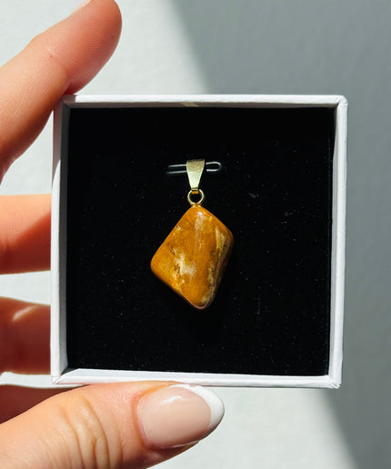 Versteinertes Holz Kettenanhänger