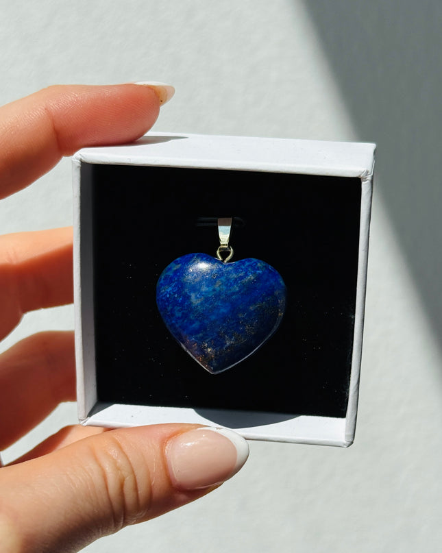 Lapislazuli Herz Kettenanhänger