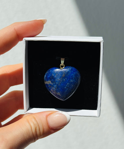 Lapislazuli Herz Kettenanhänger