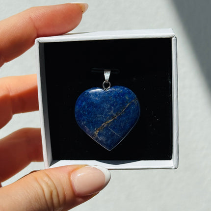 Lapislazuli Herz Kettenanhänger