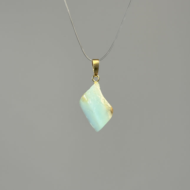 Opal blau Kettenanhänger