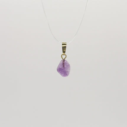 Fluorit Anhänger - 925 Silber vergoldet