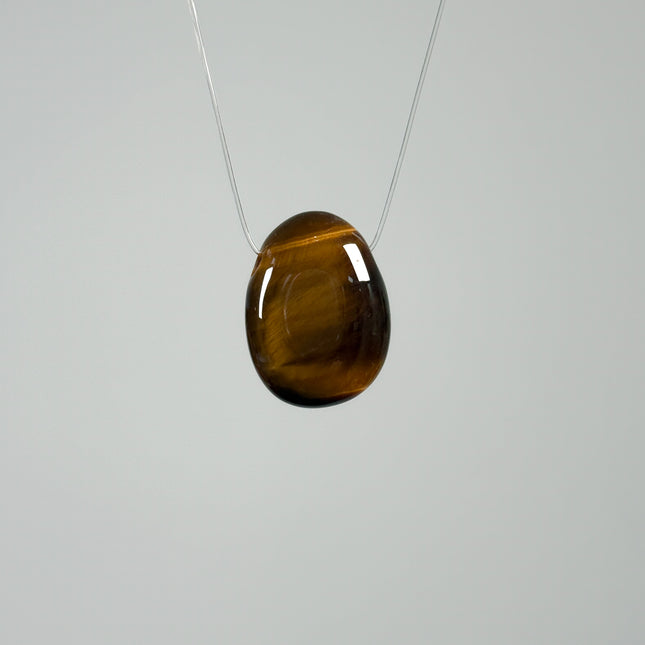 Tigerauge Kettenanhänger - gebohrt