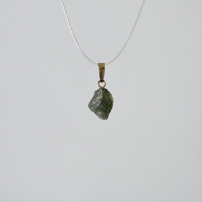 Moldavit Kettenanhänger