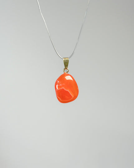 Aprikosenachat Kettenanhänger