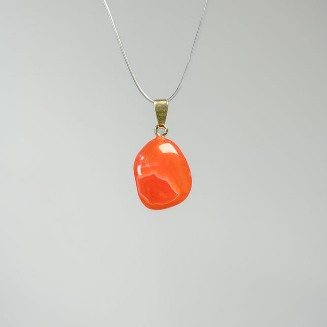Aprikosenachat Kettenanhänger