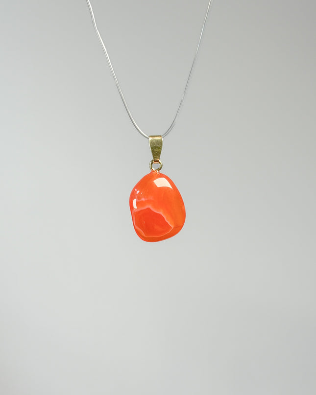 Aprikosenachat Kettenanhänger