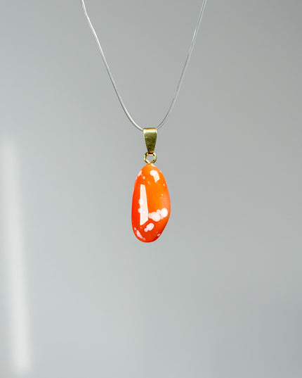 Aprikosenachat Kettenanhänger