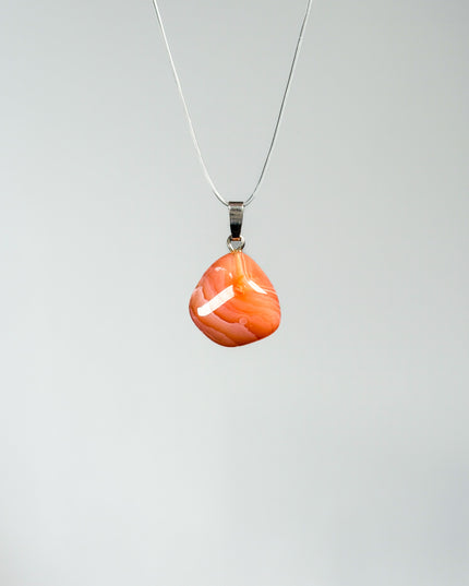 Aprikosenachat Kettenanhänger