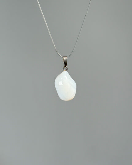 Opal weiß Kettenanhänger