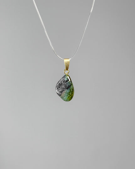 Grüner Turmalin Kettenanhänger
