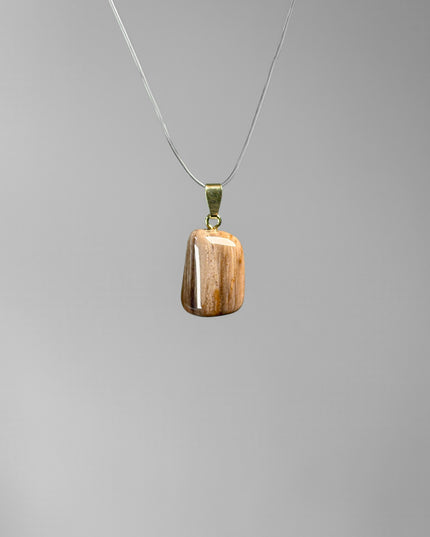 Versteinertes Holz Kettenanhänger