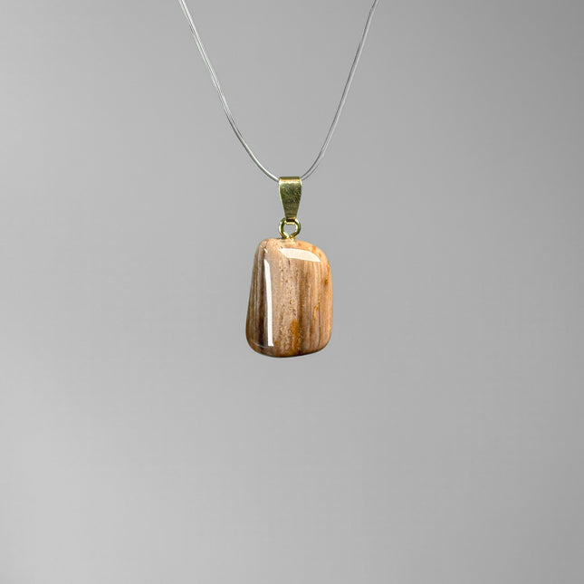 Versteinertes Holz Kettenanhänger