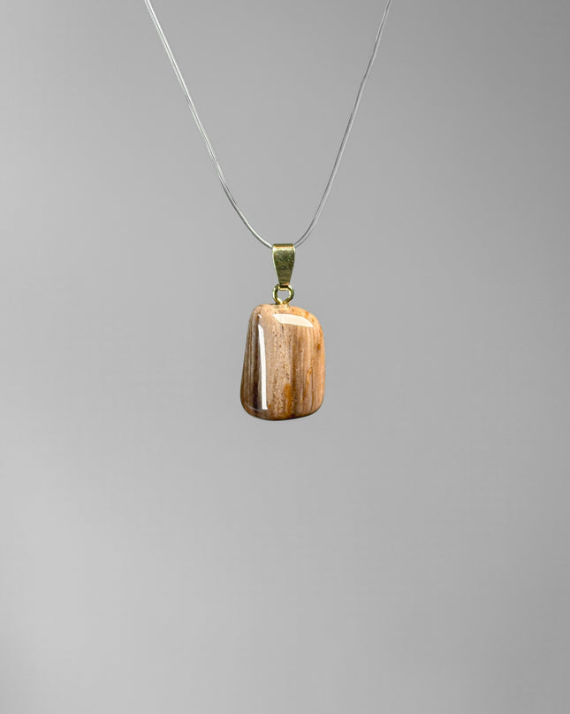 Versteinertes Holz Kettenanhänger