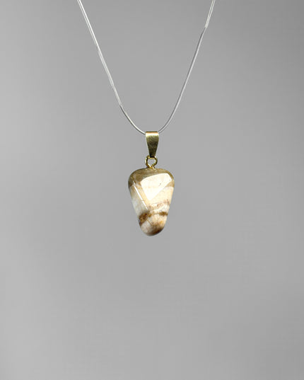 Versteinertes Holz Kettenanhänger