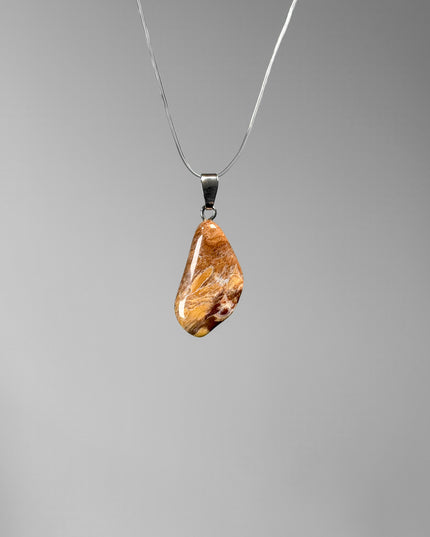 Versteinertes Holz Kettenanhänger