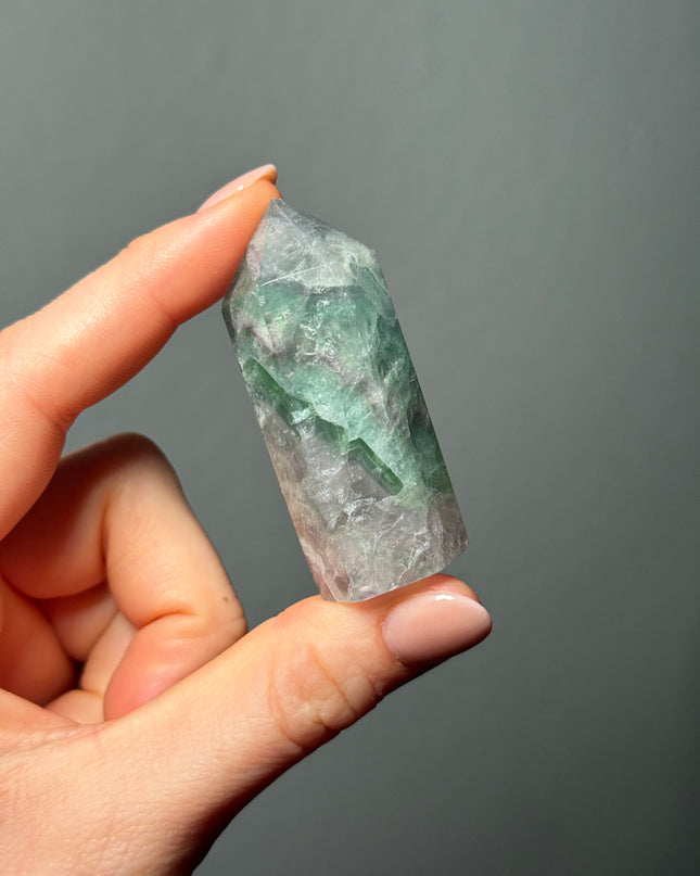 Regenbogenfluorit Spitzen