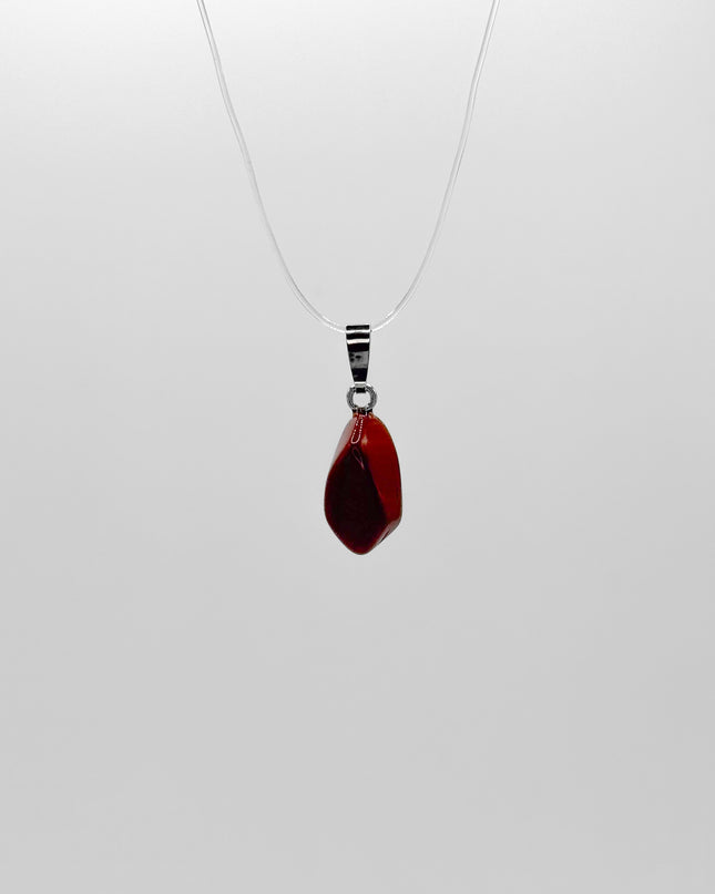 Jaspis rot Anhänger - 925 Silber