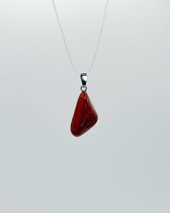 Jaspis rot Anhänger - 925 Silber