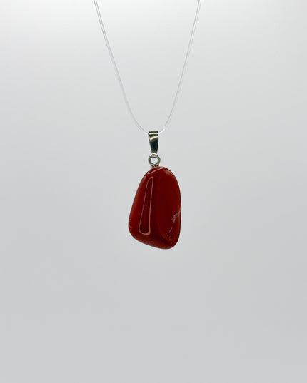Jaspis rot Anhänger - 925 Silber
