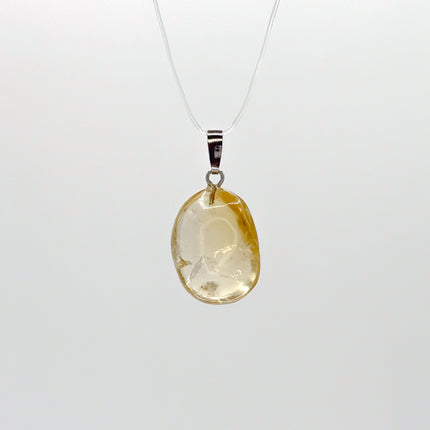 Citrin (Natur Citrin) Anhänger - 925 Silber